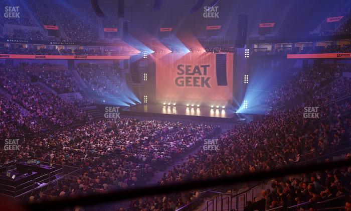 Delta Center - Section 21 Seat View