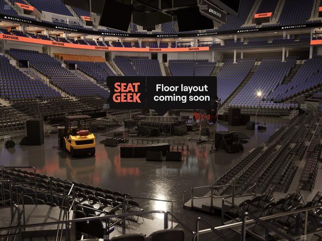 Delta Center - Section 21 Seat View