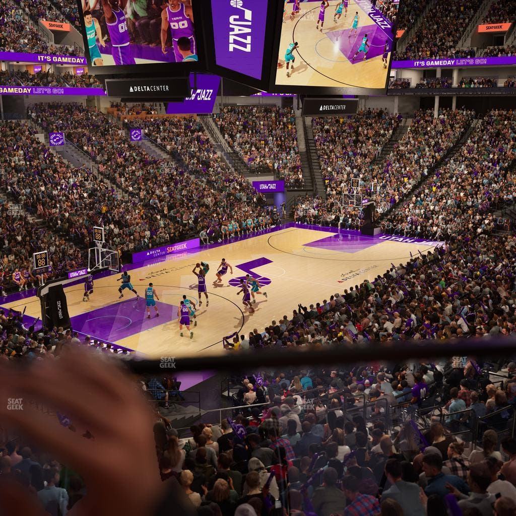 Delta Center - Section 21 Seat View