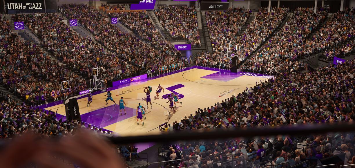 Delta Center - Section 21 Seat View