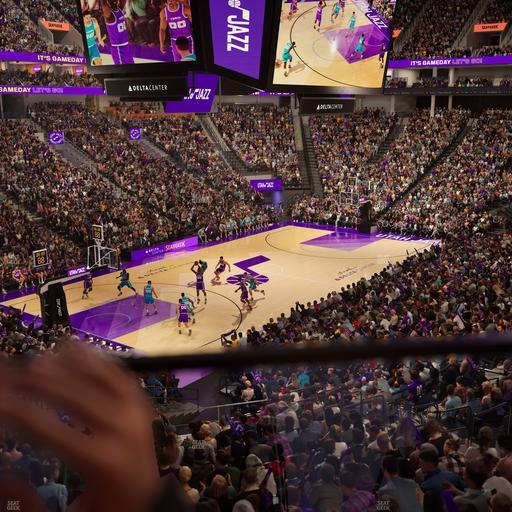 Delta Center - Section 21 Seat View