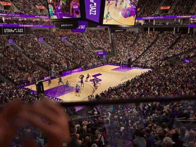 Delta Center - Section 21 Seat View Delta Center - Section 21 Seat View