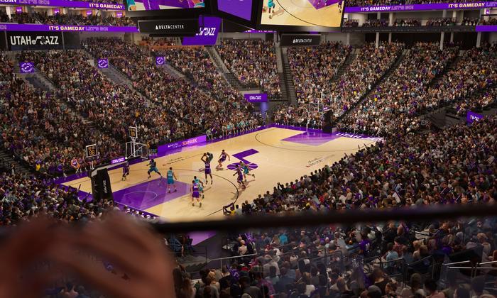 Delta Center - Section 21 Seat View