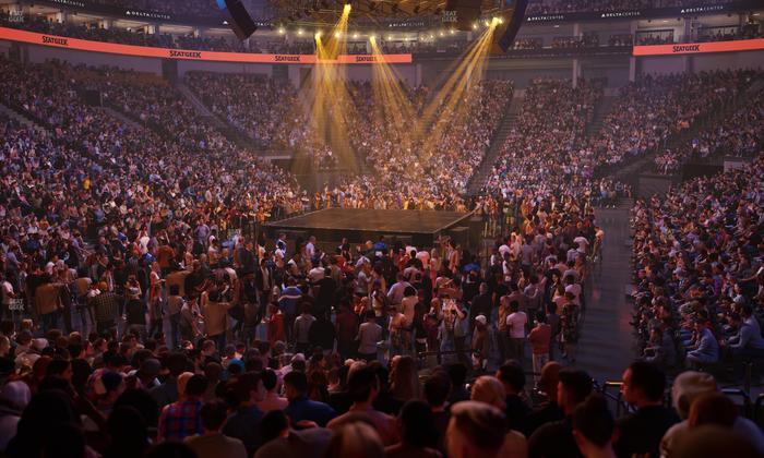Delta Center - Section 22 Seat View