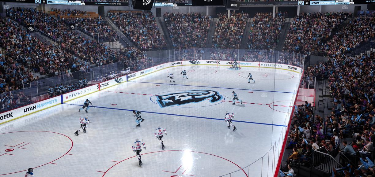 Delta Center - Section 22 Seat View