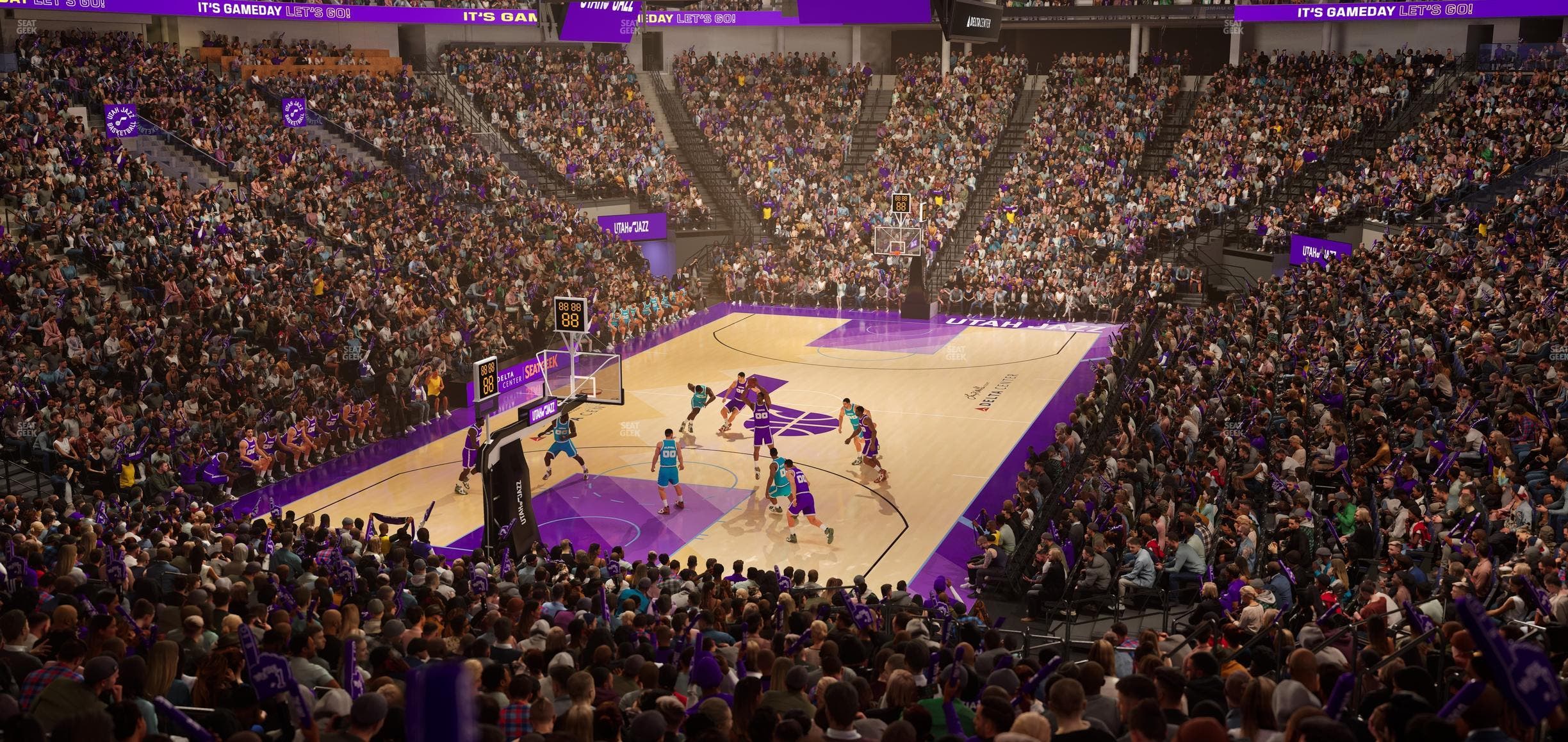 Delta Center - Section 22 Seat View