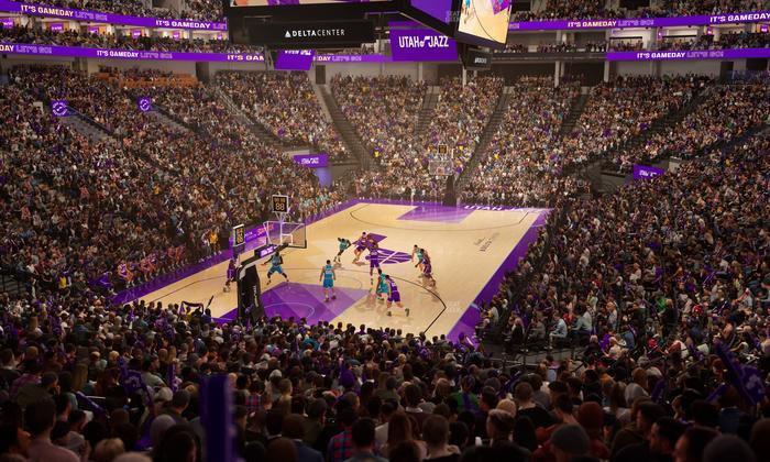 Delta Center - Section 22 Seat View