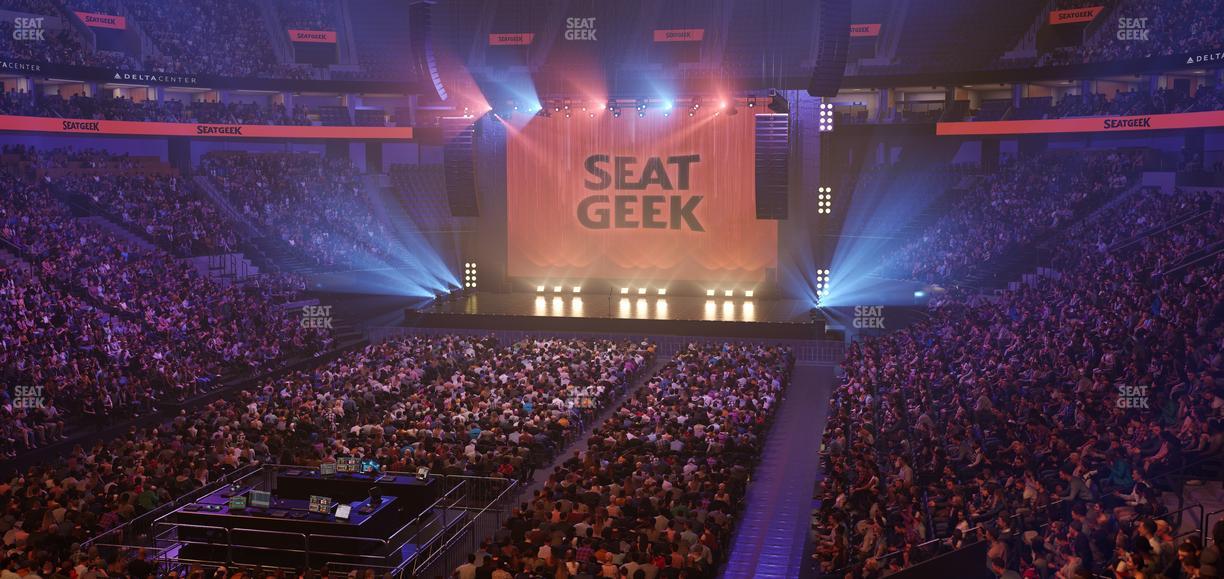 Delta Center - Section 22 Seat View