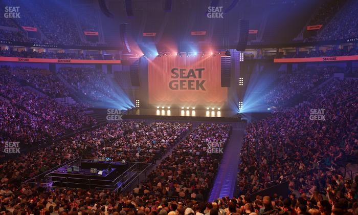 Delta Center - Section 22 Seat View