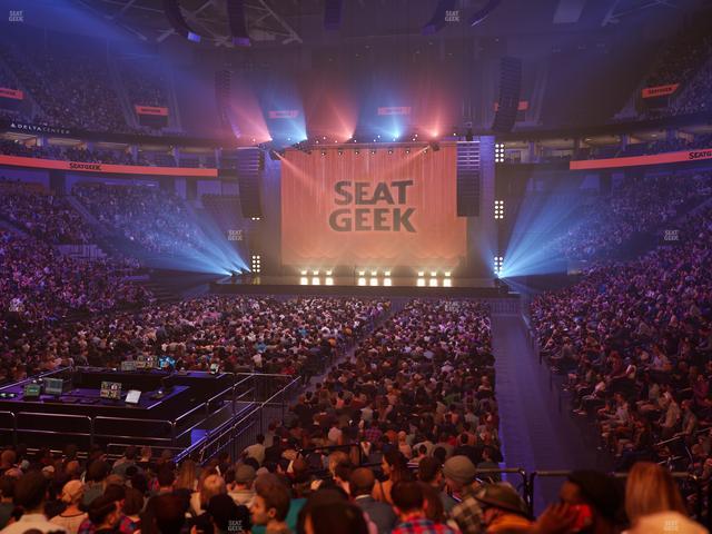 Delta Center - Section 22 Seat View