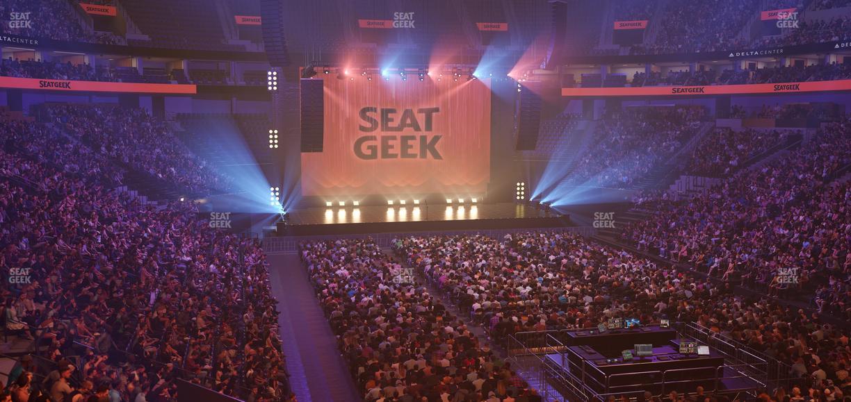 Delta Center - Section 3 Seat View