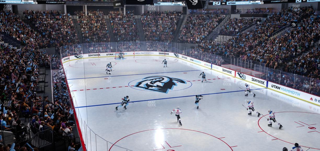 Delta Center - Section 3 Seat View