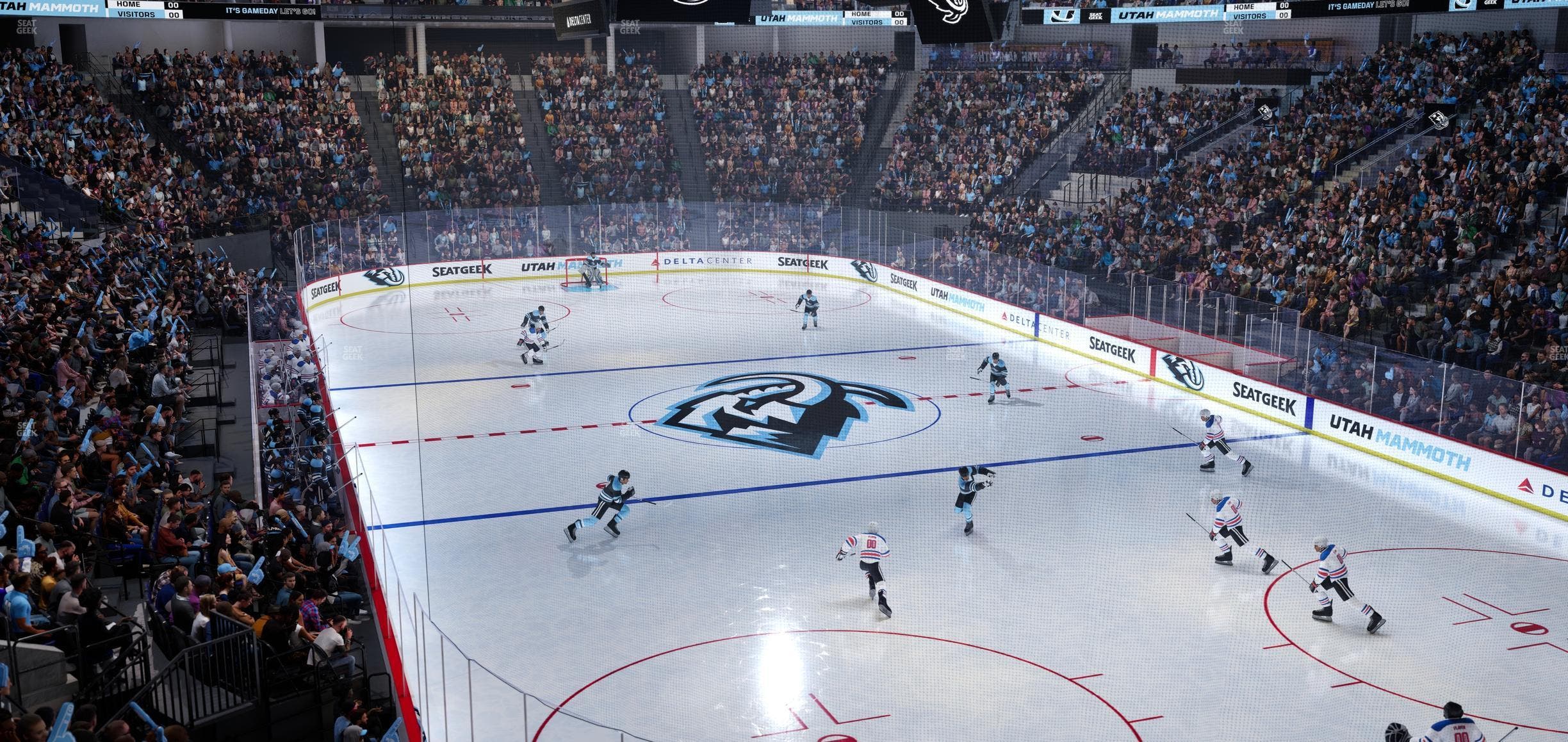 Delta Center - Section 3 Seat View