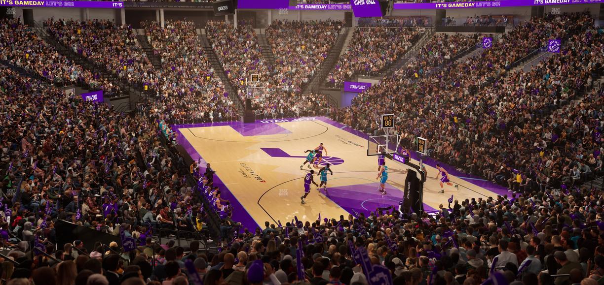 Delta Center - Section 3 Seat View