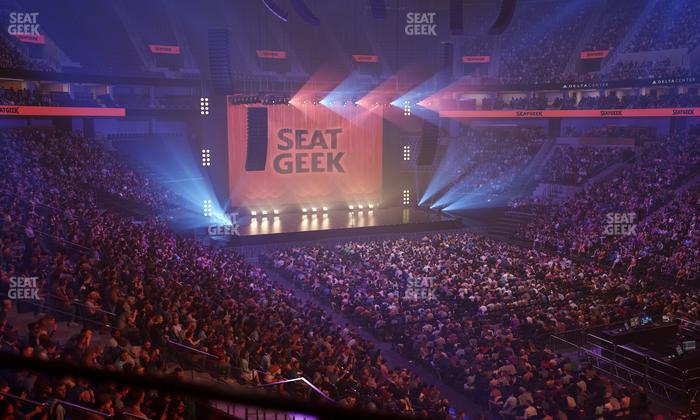 Delta Center - Section 4 Seat View