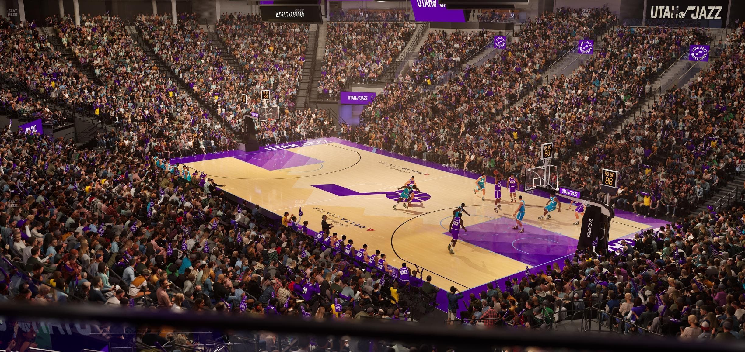 Delta Center - Section 4 Seat View
