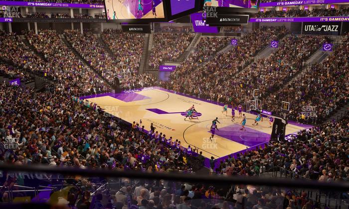 Delta Center - Section 4 Seat View