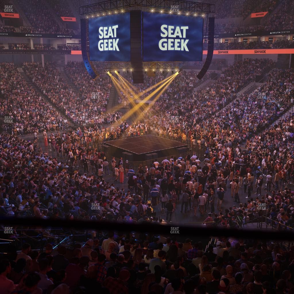 Delta Center - Section 4 Seat View