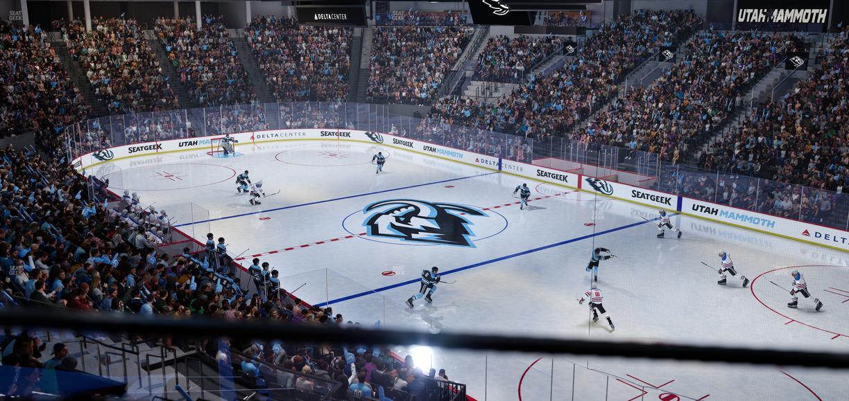 Delta Center - Section 4 Seat View