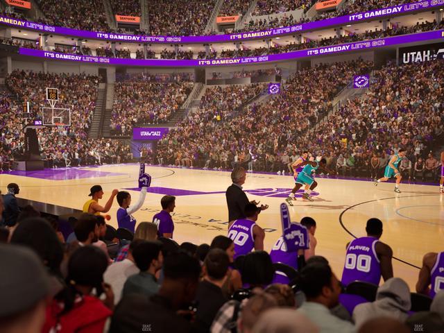 Delta Center - Section 6 Seat View Delta Center - Section 6 Seat View