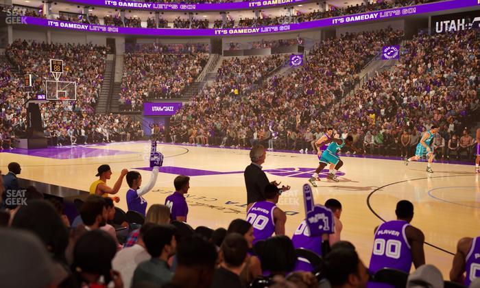 Delta Center - Section 6 Seat View