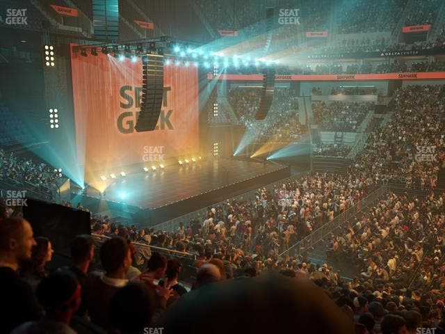 Delta Center - Section 7 Seat View