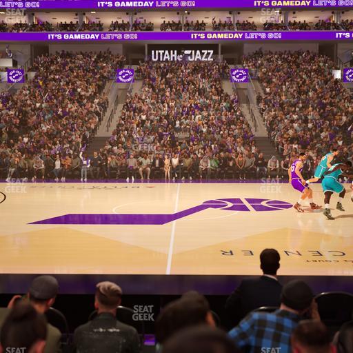 Delta Center - Section 7 Seat View