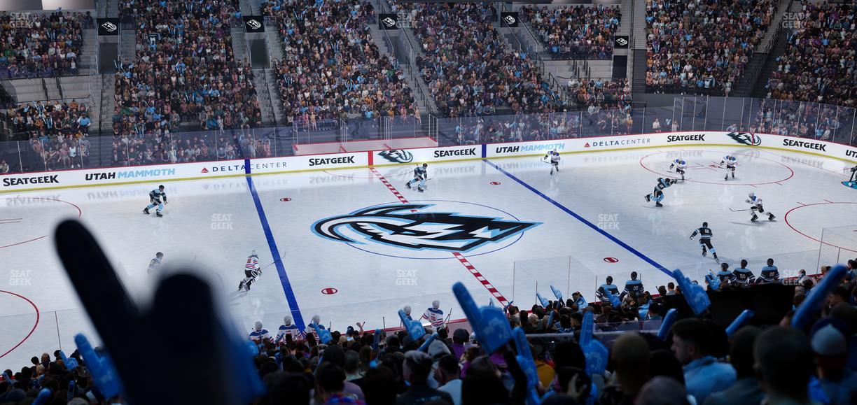 Delta Center - Section 8 Seat View