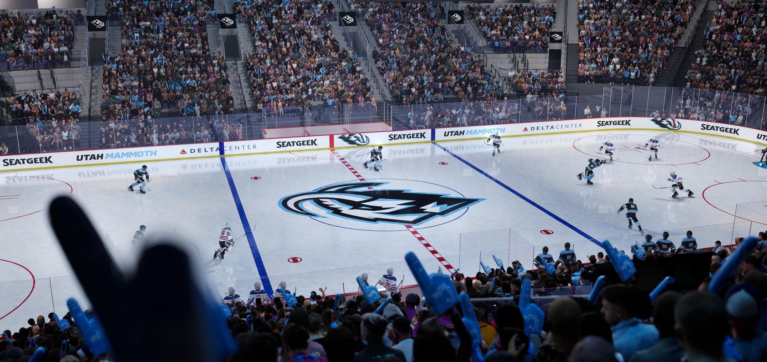 Delta Center - Section 8 Seat View