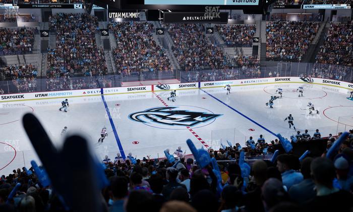 Delta Center - Section 8 Seat View