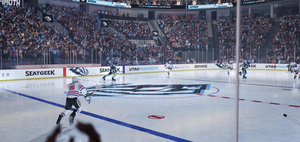 Delta Center - Section 8 Seat View