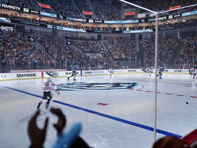 Delta Center - Section 8 Seat View