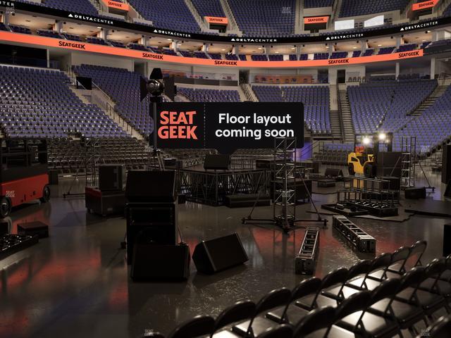 Delta Center - Section 8 Seat View