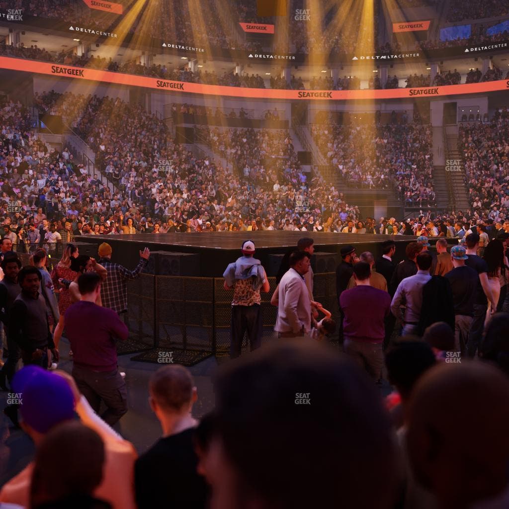 Delta Center - Section 8 Seat View