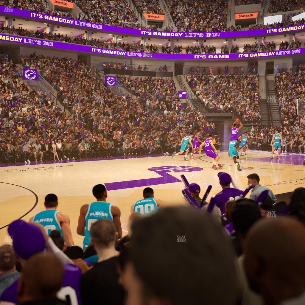 Delta Center - Section 8 Seat View