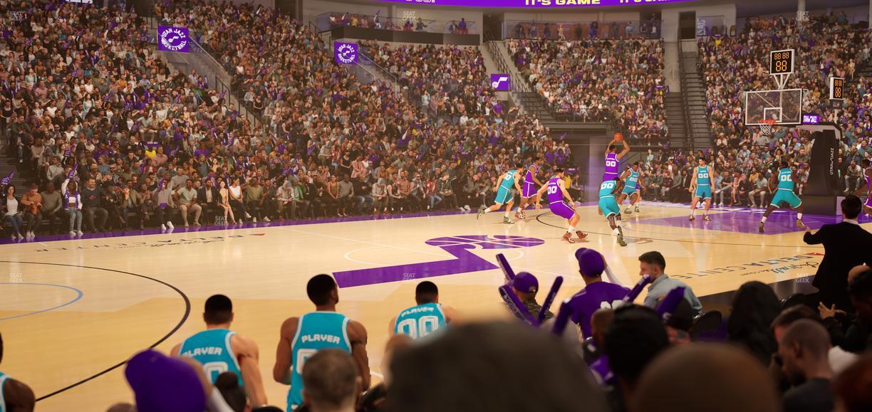 Delta Center - Section 8 Seat View