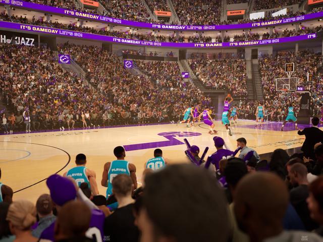 Delta Center - Section 8 Seat View Delta Center - Section 8 Seat View