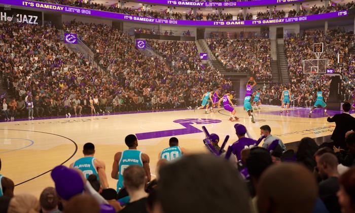 Delta Center - Section 8 Seat View