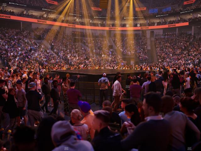 Delta Center - Section 8 Seat View