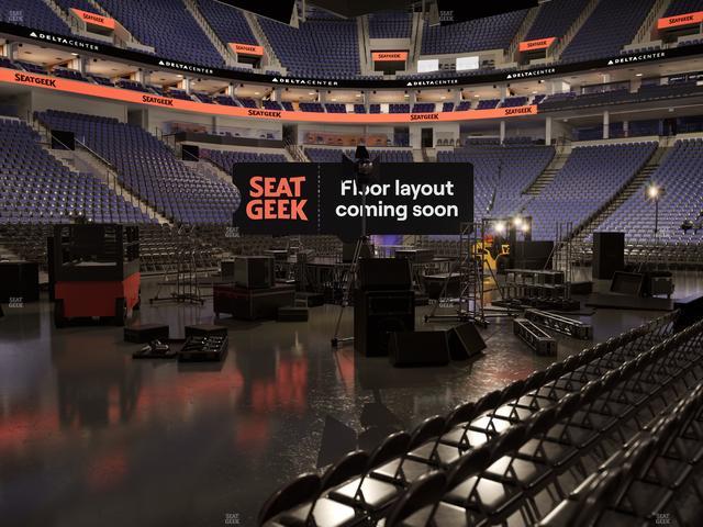 Delta Center - Section 9 Seat View