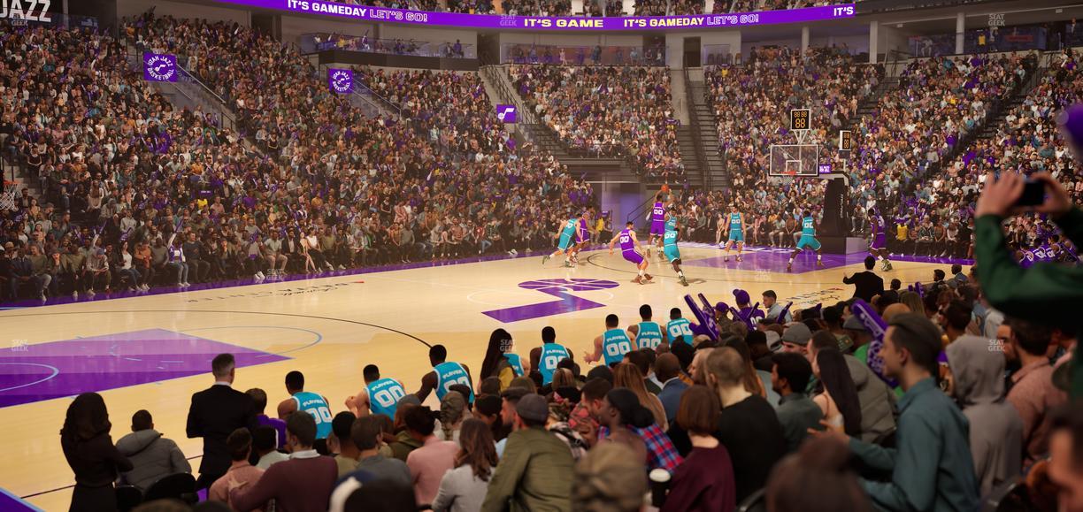 Delta Center - Section 9 Seat View