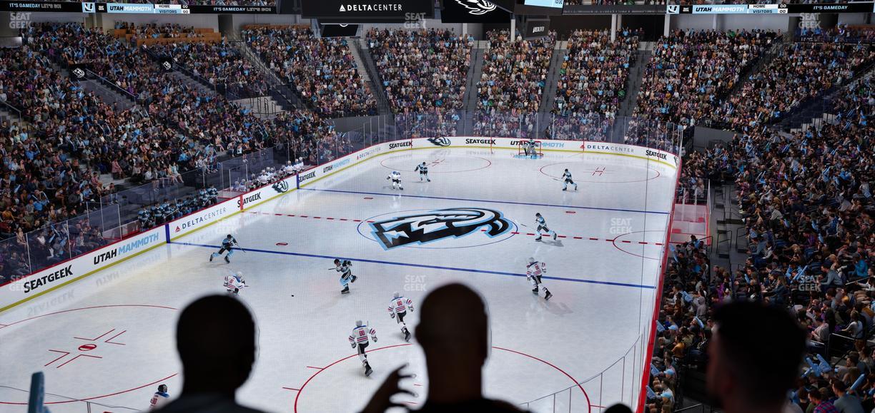 Delta Center - Section Corner Lounge 22 Seat View