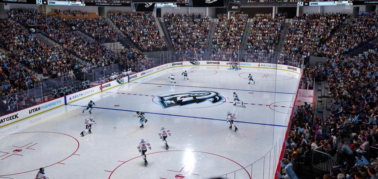 Delta Center - Section Corner Lounge 22 Seat View