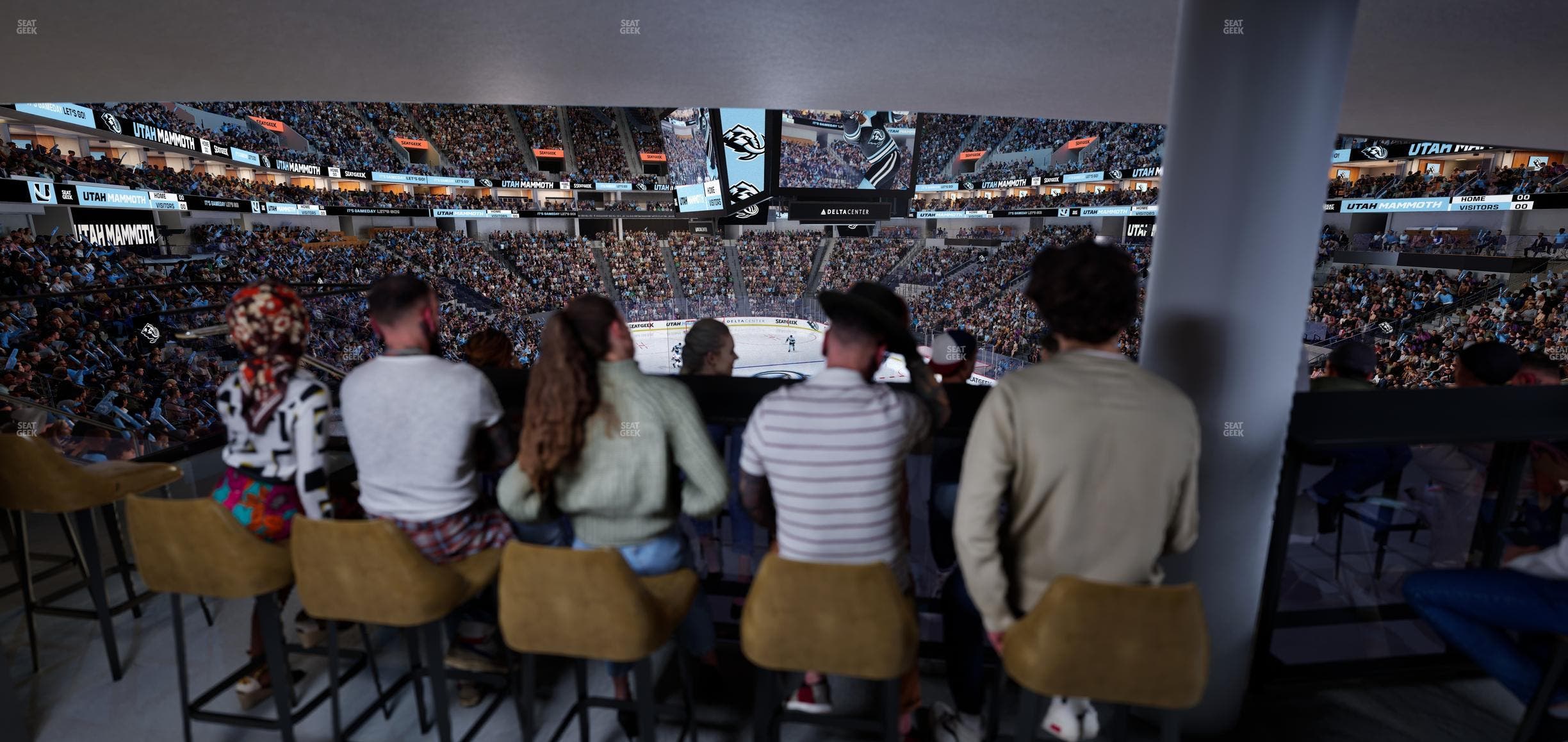 Delta Center - Section Corner Lounge 3 Seat View