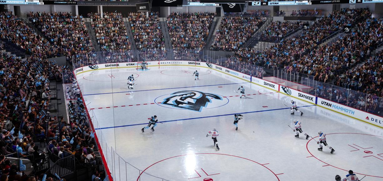 Delta Center - Section Corner Lounge 3 Seat View