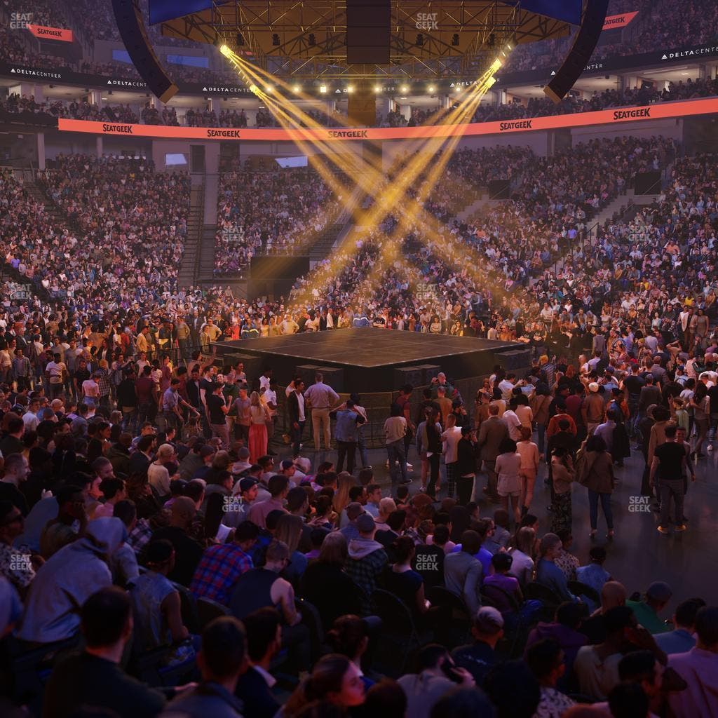 Delta Center - Section Corner Suite 16 A Seat View