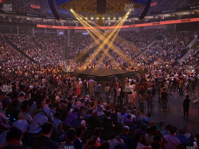 Delta Center - Section Corner Suite 16 A Seat View