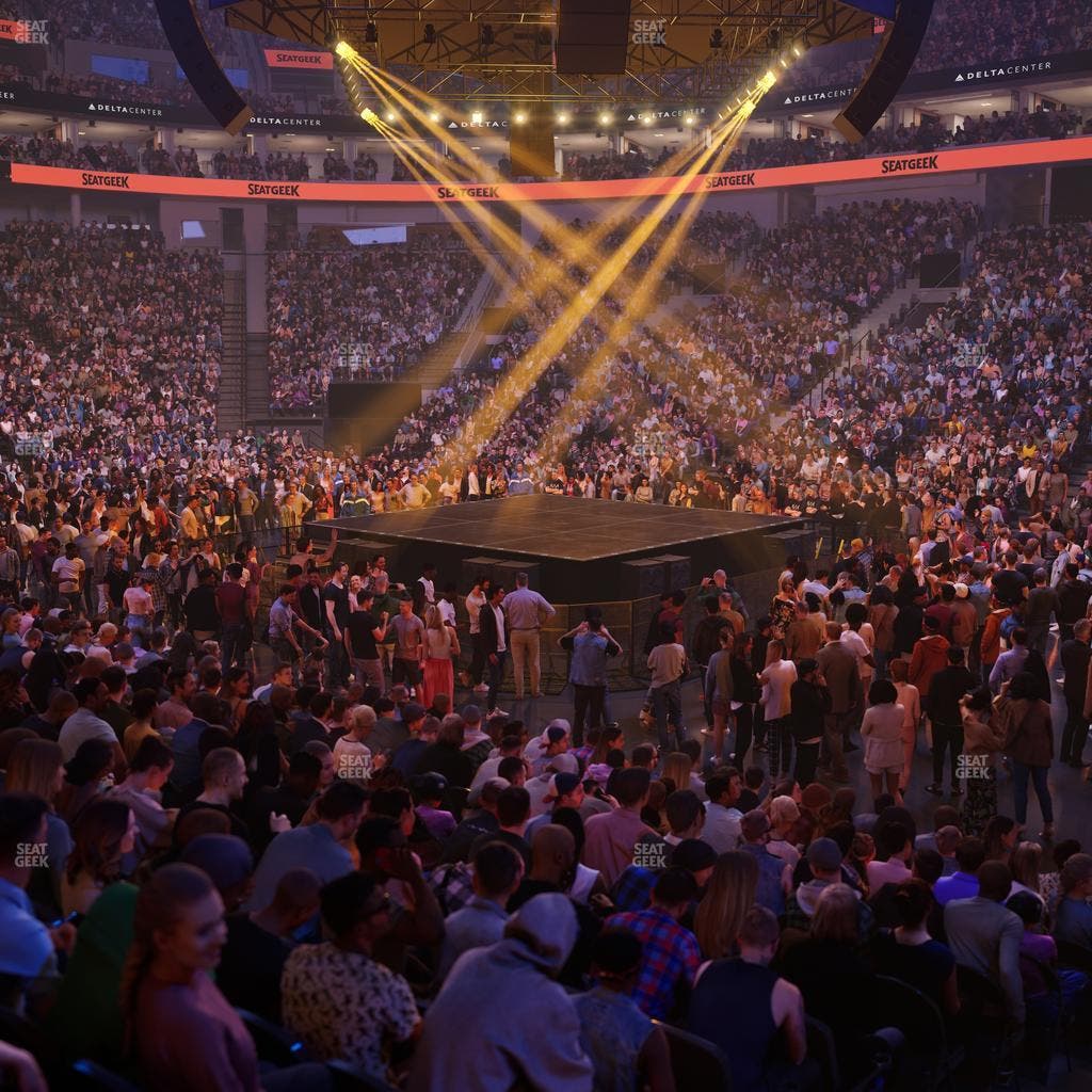 Delta Center - Section Corner Suite 16 B Seat View