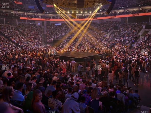 Delta Center - Section Corner Suite 16 B Seat View