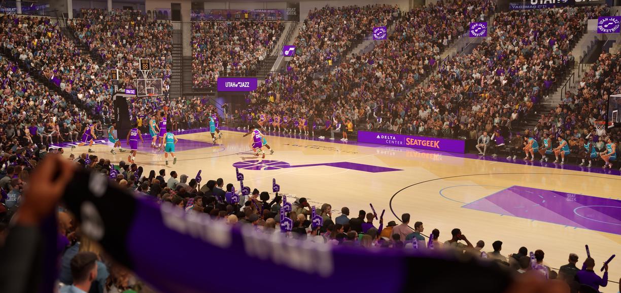 Delta Center - Section Corner Suite 16 B Seat View